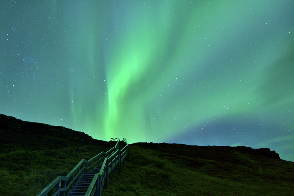 Stairway to heaven, Noorderlicht op IJsland