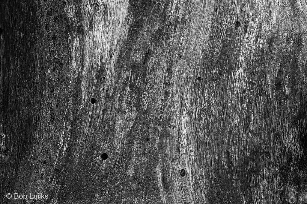 Abstract beeld van de textuur van dood hout.